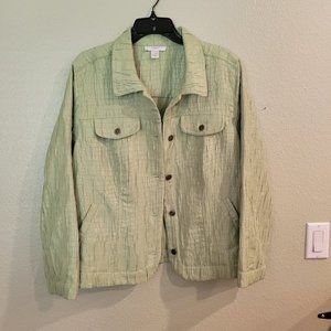 Mint Green Textured Blazer